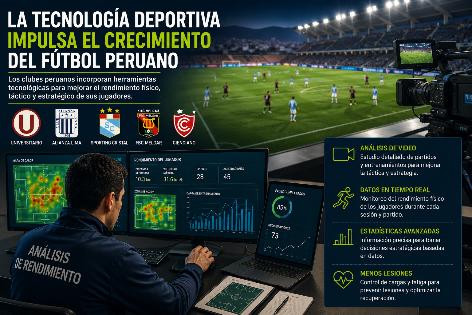 La tecnología deportiva impulsa el crecimiento del fútbol peruano